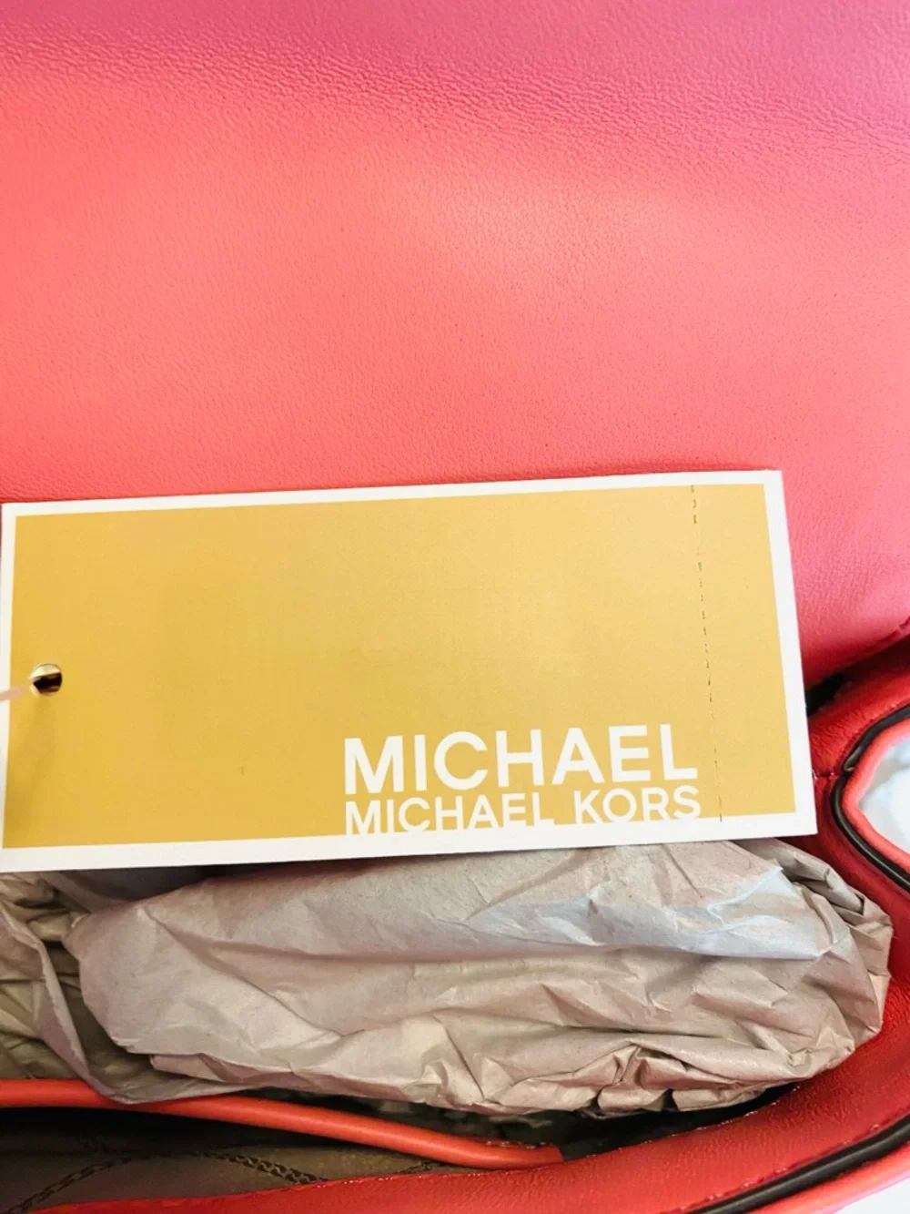 NWT Michael Kors SoHo Large Quilted Flap Shoulder Bag Tea Rose Gold Chain